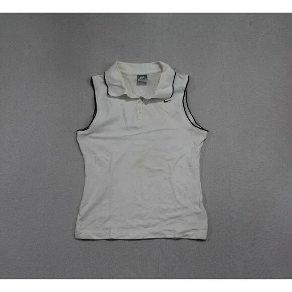 Nike Women Top Tennis Sleeveless Shirt Stains Size Small - Picture 1 of 7